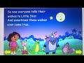 Dora Boots Isa Benny And Tico All Tell Little Star And The Moon All Of Their Wishes They All Wished