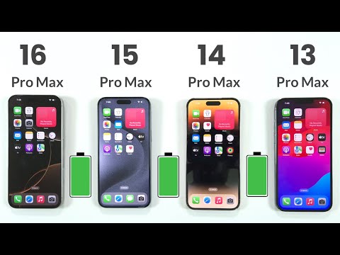 iPhone 16 Pro Max vs 15 Pro Max vs 14 Pro Max vs 13 Pro Max Battery Test | iOS 18 Battery Test