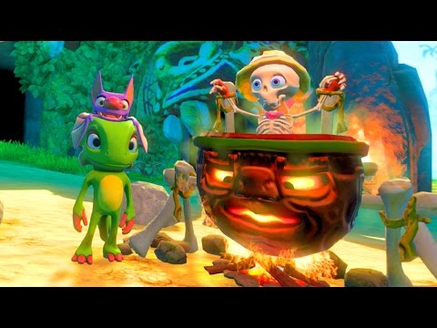 Yooka-Laylee Save The Lady Skeleton Explorer from being cooked Gameplay Walkthrough
