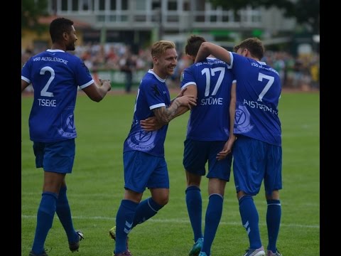 Louis-Nathan Stüwe (VSG Altglienicke) trifft gegen Werder Bremen