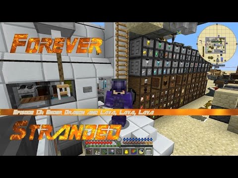 Forever Stranded #13 - Ender Dragon and Lava, Lava, Lava!