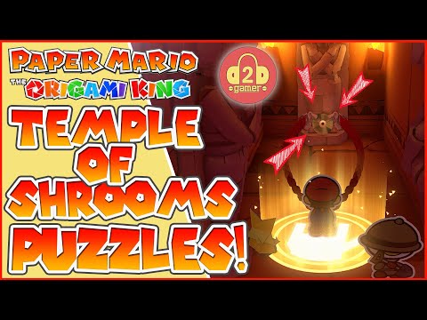 Temple of SHROOMS (ALL PUZZLE SOLUTIONS!) | Paper Mario: The Origami King