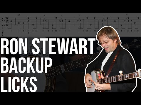 Play Backup Licks like Ron Stewart! // Bluegrass Banjo Lesson