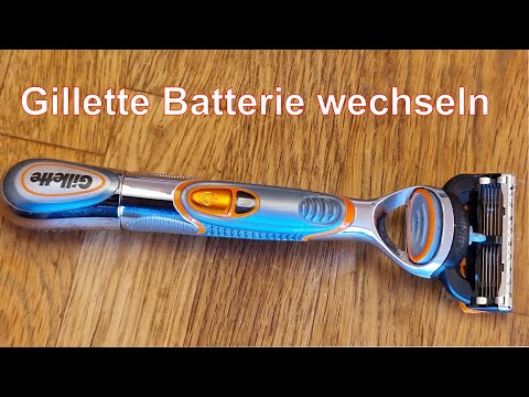 Gillette Rasierer Batterie & Klinge wechseln - Fusion 5 Pro Glide Mach 3 4 5  Rasur Notfall