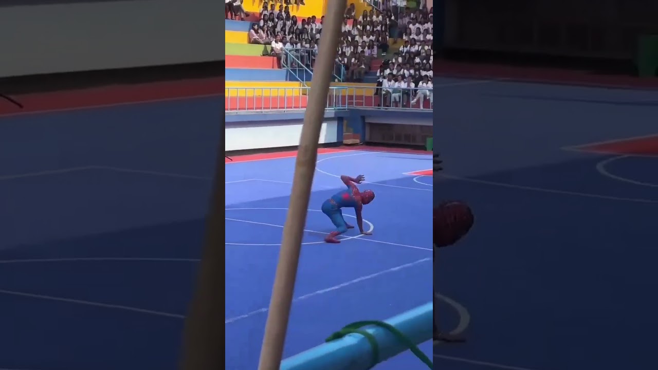 Spider man at Donbosco college Tura 😆🤣 #shorts