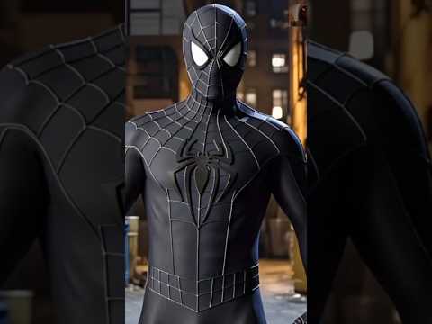 black spider man vs red spider man 😈 who is best #spiderman #marvel #avengers #bodybuilding #muscle