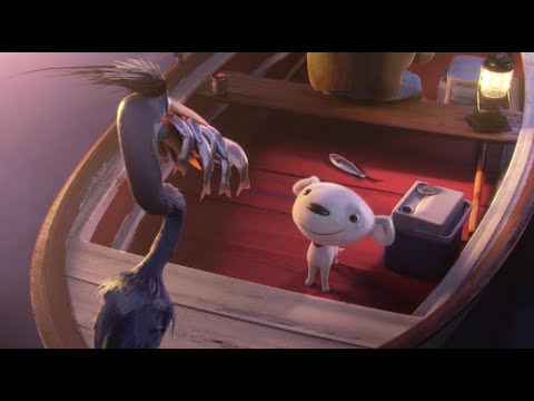 Joy & Heron in Moon Light|Oscar Winning Animated Film|I Love Animals