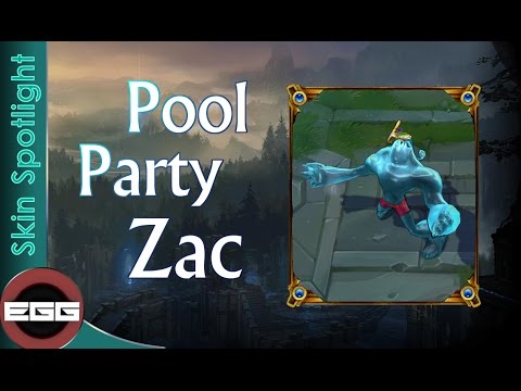 Pool Party Zac Skin Spotlight - League of Legends Skin Review [HD]