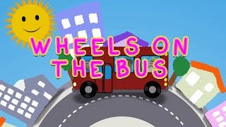Wheels On The Bus Go Round And Round - Animation by Cubic Kids | Nursery Rhymes for Children