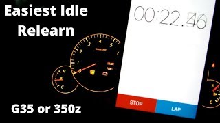 Idle Relearn - FX35, I35, M35, G35, G37, 350z, 370z, Maxima, Murano, Sentra, Altima, M45, M56,