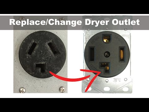 #shorts Change Dryer Outlet / Replace Dryer Outlet / #DIY Change Dryer Wall Socket