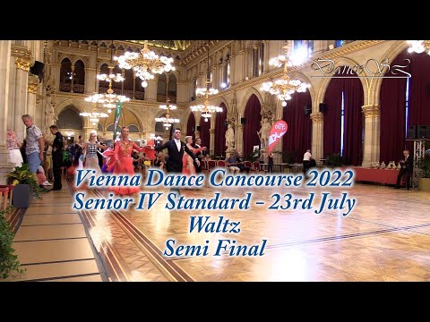 Vienna Dance Concourse 2022 - Senior IV Standard Waltz WDSF - Semi Final - 23 July 2022