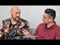 TYSON FURY PREDICTS HOW HE WILL KO DEONTAY WILDER "I SEE HIM GOING DOWN WITH A..."