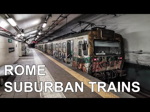 🇮🇹 Suburban Trains Around Rome - Treni suburbani a Roma (4K) (2020)