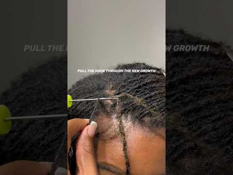 HOW I RETIGHTEN MY MICRO LOCS ✨#microlocs #locstyles #locs #locjourney #hair #microlocsjourney #twa