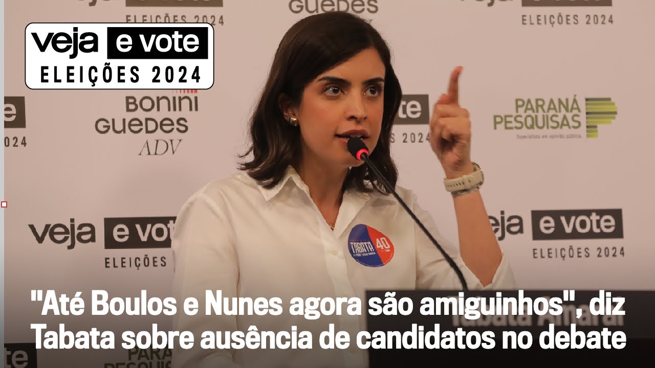 Tabata Amaral, sobre debate de VEJA na capital paulista: 'Divisor de águas na eleição de São Paulo'