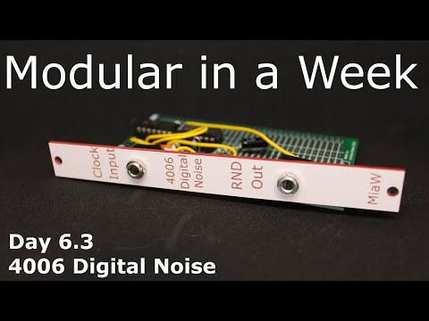 Digital Noise and Pseudo Random Gates with a 4006 - DIY modular in a week 6.3