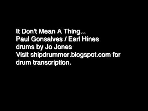 It Don't Mean A Thing... - Paul Gonsalves