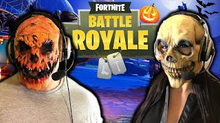 Maj fortnite : halloween 🎃 on joue avec des masques top 1 ou pas 
