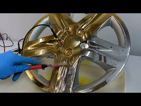 Gold Plating a Hubcap in 24K GOLD