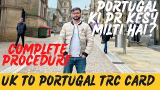 Students can go to portugal from UK to get TRC card | Portugal TRC complete procedure|UK to Portugal