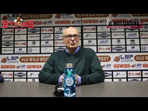 Post-partita Pompea Mantova - Le Naturelle Imola col presidente Adriano Negri