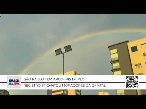 SÃO PAULO TEM ARCO ÍRIS DUPLO