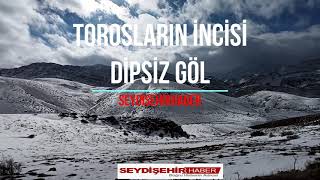 Torosların incisi Dipsiz Göl'de kış güzelliği
