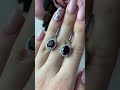 Серебряные серьги с гранатом 5.152ct