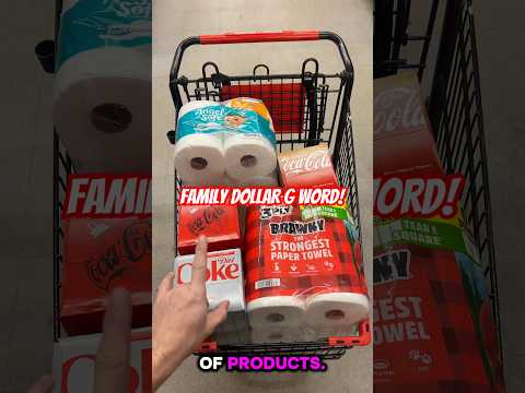 We have a G word at the Family Dollar. Huge savings on paper products and soda. #Sale #Deal #Coupon