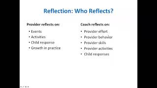 January 2018 Coach Webinar-Reflection and Feedback