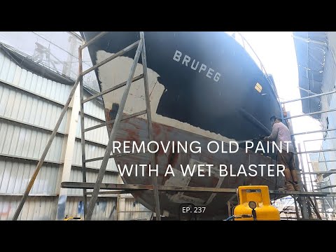 Removing Old Paint with a Wet Blaster - Project Brupeg Ep. 237