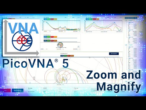 Zoom and Magnify: PicoVNA 5 vector network analyzer software