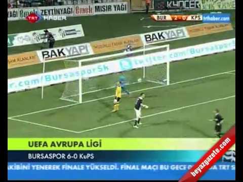 Bursaspor 6 - 0 KuPS Geniş Özet (09.08.'12)