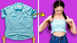 100+ Easy Cuts to Transform Old Clothes Into Trendy New Looks! 🔥👗