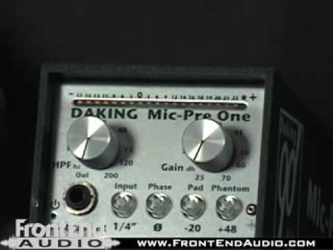 Daking Mic Pre One Single Channel Microphone Preamp @ FrontEndAudio.com