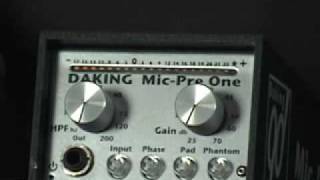 Video thumbnail for Daking Mic Pre One Single Channel Microphone Preamp @ FrontEndAudio.com by Front End Audio