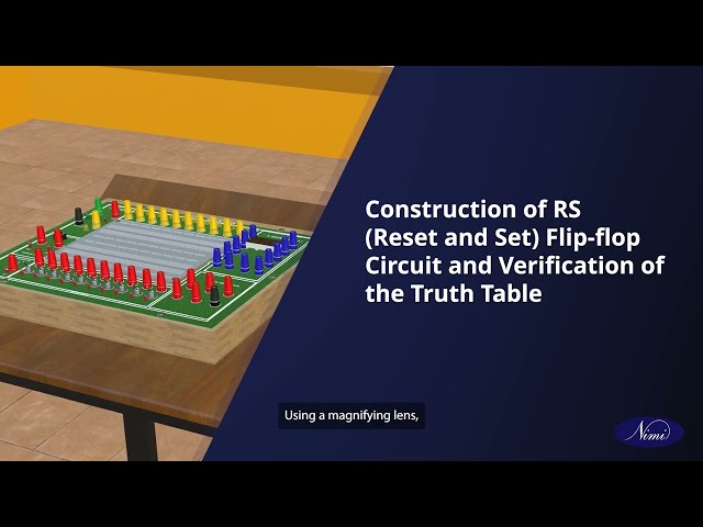Verify the truth tables of flip - flop ICs (RVerify the truth tables of flip - flop ICs (RS,D,T,JK,MSJk) LEDs- part -1