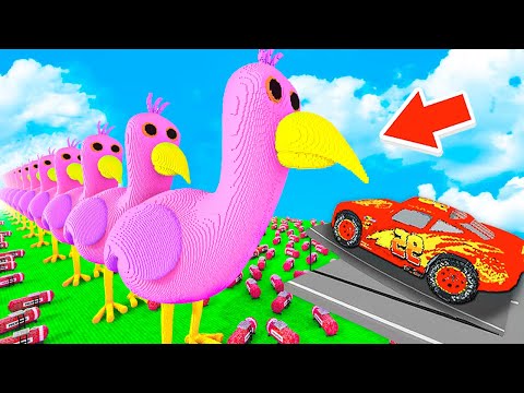 CARS Jump Over OPILA BIRD (Garten Of Banban) (Teardown Mods)