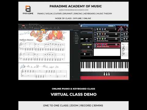 Online age of 6 and above keyboard music class
