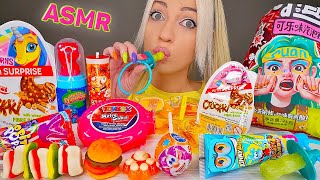 Download lagu ASMR EATING LOLLIPOP, MIX CANDY, SOUR SWEETS, CHEWING GUM, 막대사탕, 사탕, 컬러 먹방 (CHOCOLATE) MUKBANG, 먹방 mp3