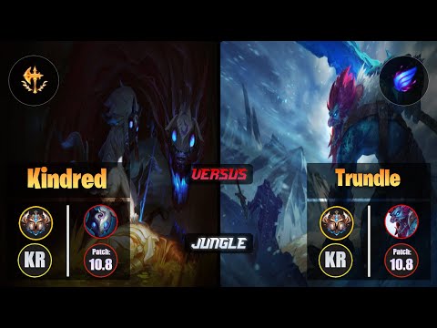 Challenger KINDRED [Conqueror] (Jungle) VS  TRUNDLE - Challenger KR Patch 10.8