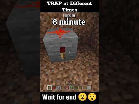 Reedop Gaming - Minecraft: TRAP at Different Times 🤯 (World's Smallest Violin) #shorts  #minecraft