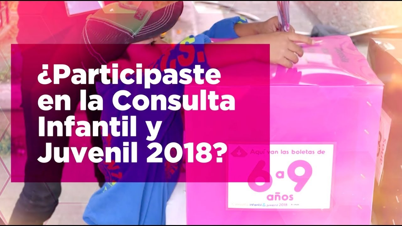 ¿Participaste en la Consulta Infantil y Juvenil 2018?