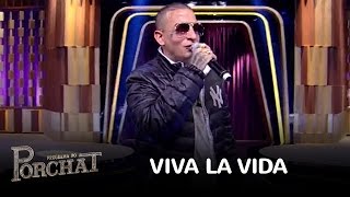 MC Guimê canta 'Viva la Vida' no Programa do Porchat
