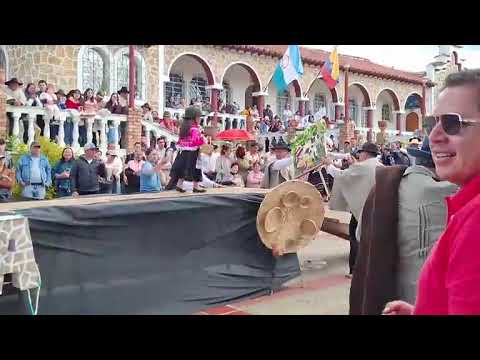 Gran desfile de  silletas en Ciénega Boyacá en el Festival de la Piedra y la labranza