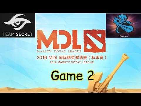 Secret vs Newbee - Game 2 - MDL 2016 Autumn - Highlights