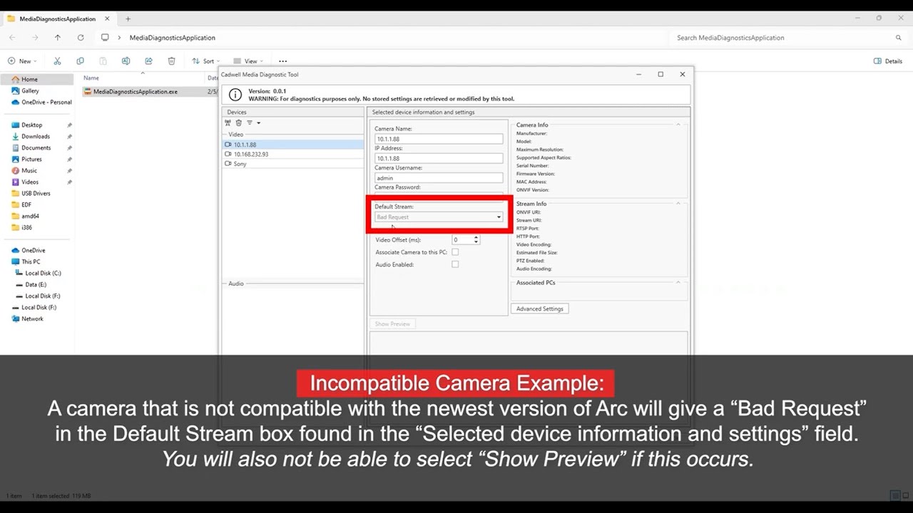 Arc 3.2 Multi-Camera Setup | Step 2: Camera Troubleshooting