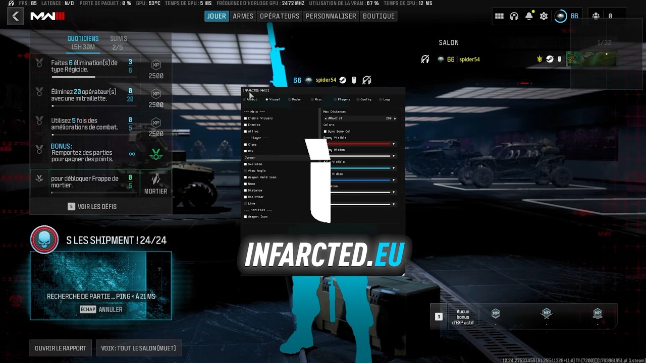 Call Of Duty: Modern Warfare III (2023) cheat showcase