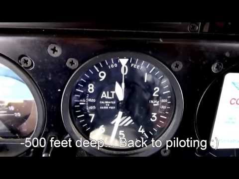 Flying under sea level